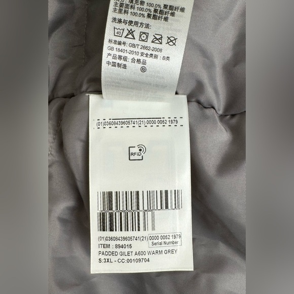 Quechua decathlon gray puffer vest 2XL - Picture 11 of 11